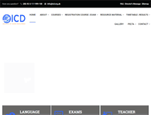 Tablet Screenshot of icd.org.pk